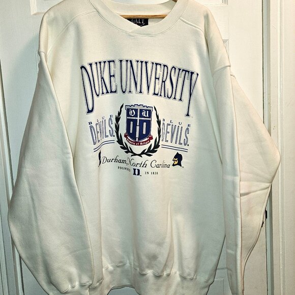 Vintage Galt Crew Duke University Blue Devils Sweatshirt [Sz XL] - Picture 1 of 3